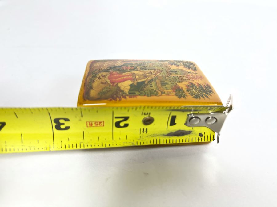 Handpainted Signed Russian Palekh Lacquer Box 2.5W X 1.75D X 1H [Photo 12]
