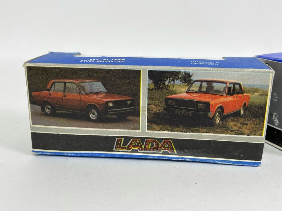 Pair Of Vintage New Old Stock Soviet Union USSR Diecast Model Cars Lada Scale Model [Photo 9]