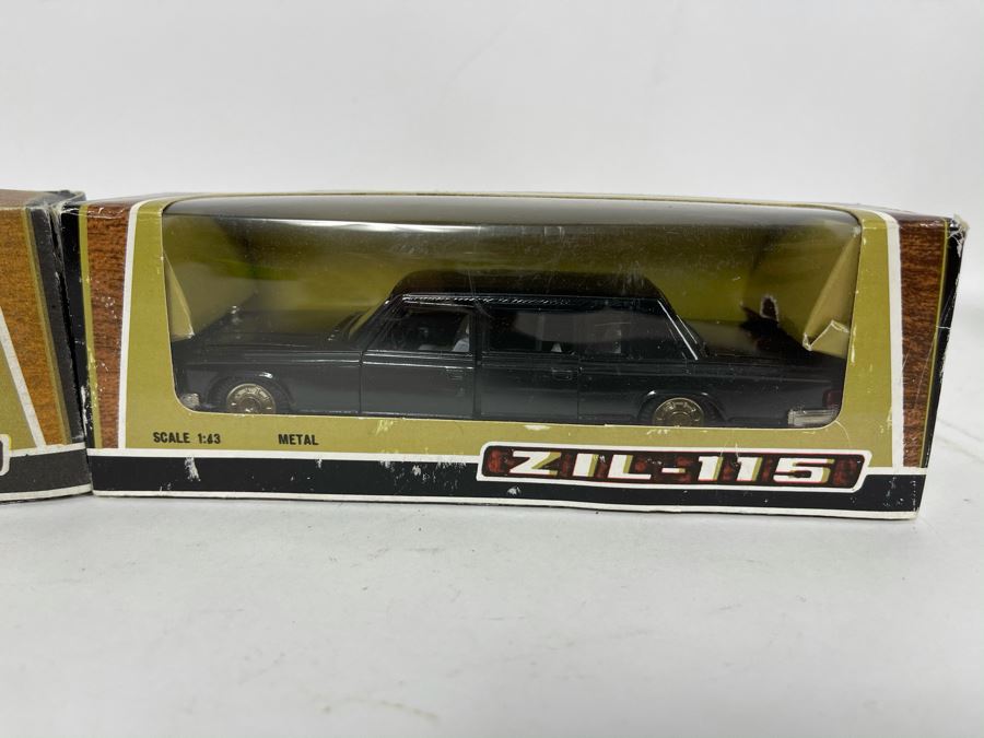 Pair Of Vintage New Old Stock Soviet Union USSR Diecast Model Gorbachev Limo Cars ZIL-115 RAF Scale Model [Photo 4]