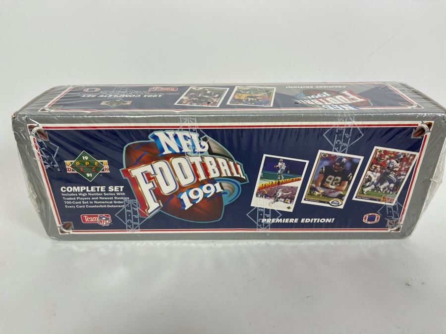 Sealed 1991 Upper Deck NFL Football Cards Premiere Edition Complete Set With Brett Favre Rookie Card [Photo 2]