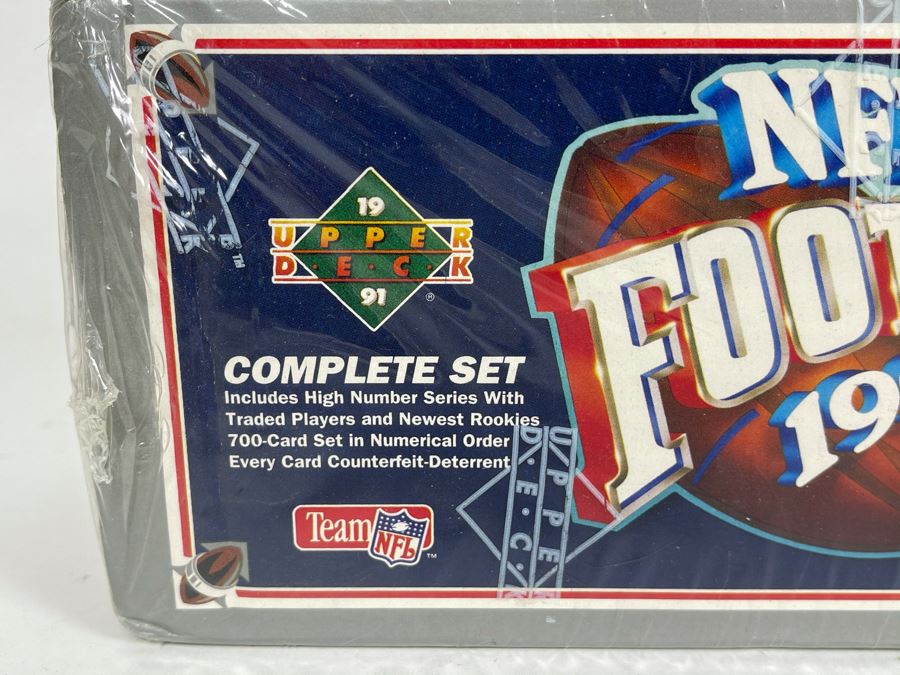 Sealed 1991 Upper Deck NFL Football Cards Premiere Edition Complete Set With Brett Favre Rookie Card [Photo 3]