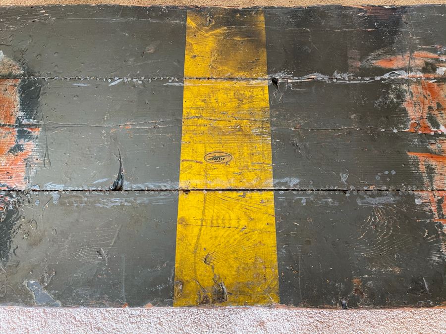 Vintage Authentic WW II Liberty Ship Hatch Cover Converted To Coffee Table [Photo 17]