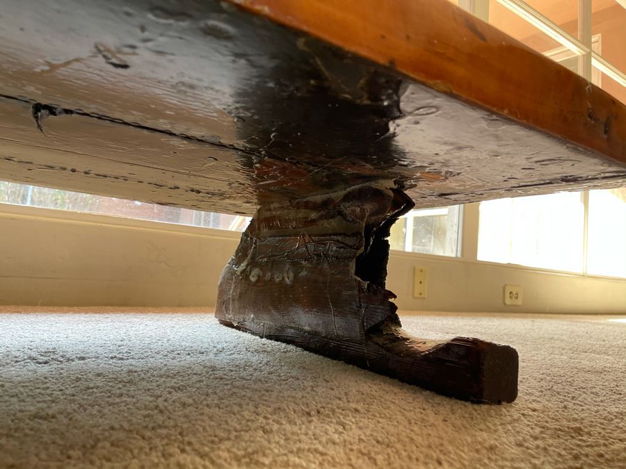 Vintage Authentic WW II Liberty Ship Hatch Cover Converted To Coffee Table [Photo 12]