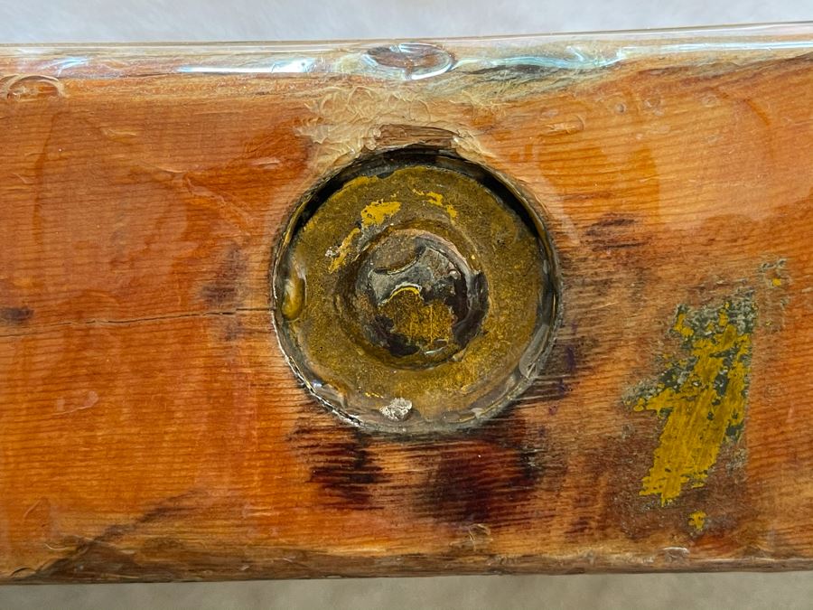 Vintage Authentic WW II Liberty Ship Hatch Cover Converted To Coffee Table [Photo 13]