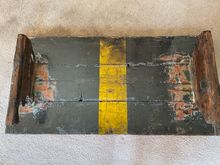 Vintage Authentic WW II Liberty Ship Hatch Cover Converted To Coffee Table [Photo 16]