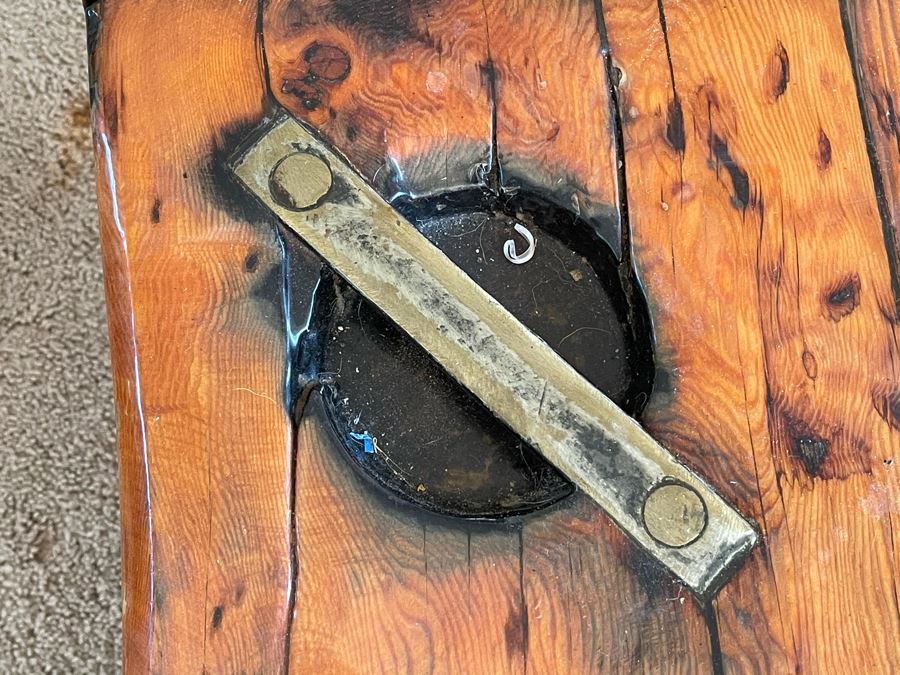Vintage Authentic WW II Liberty Ship Hatch Cover Converted To Coffee Table [Photo 8]