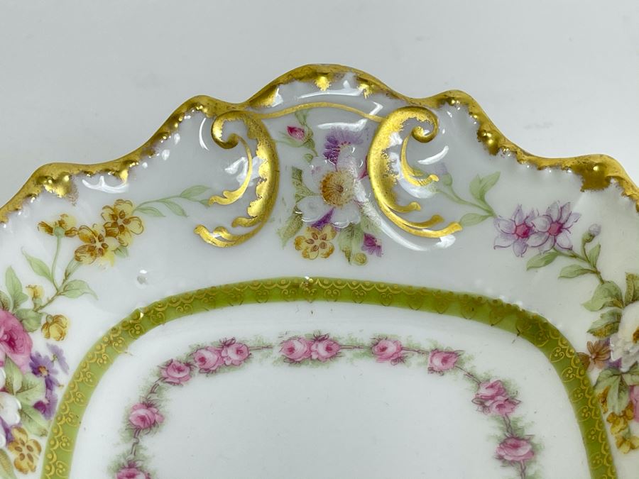 Hand Painted Limoges France Serving Platter 12.5 X 5.5 [Photo 4]
