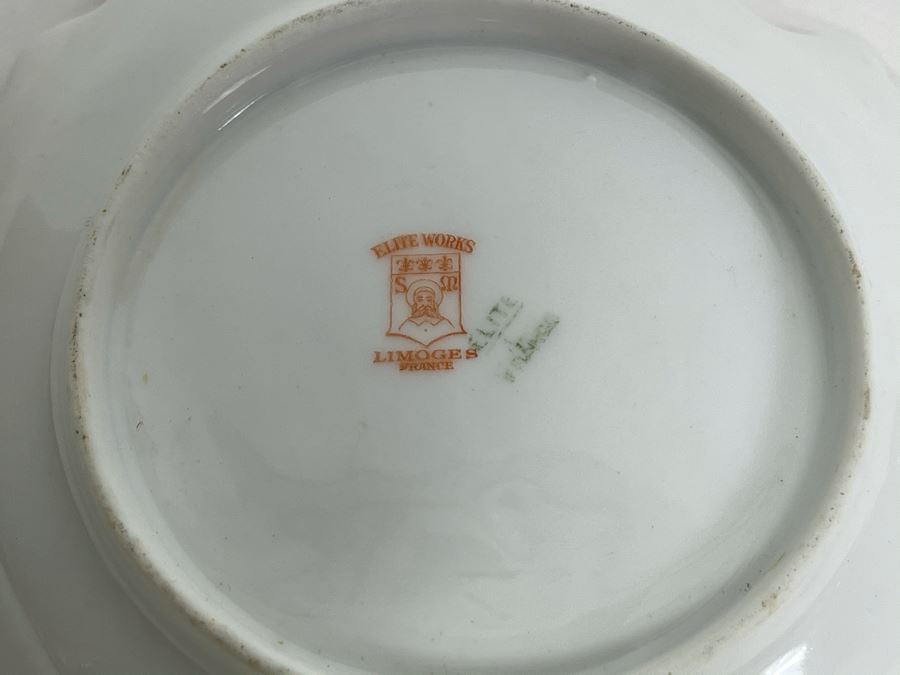 Elite Works Limoges France Gravy Boat With Dish 7.5W [Photo 7]