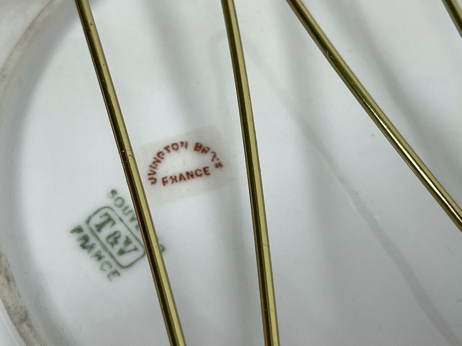 Set Of Five French T&V China Plates 6W [Photo 6]