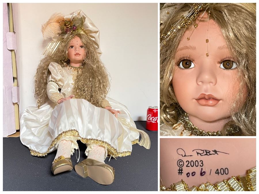 JUST ADDED - Tall Vintage 2003 Limited Edition Donna RuBert Doll 6 Of 400 With Box 38'H