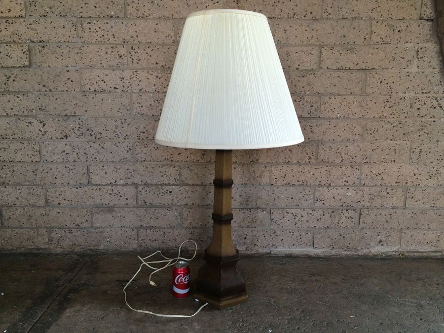 Mid-Century Metal Lamp with Shade