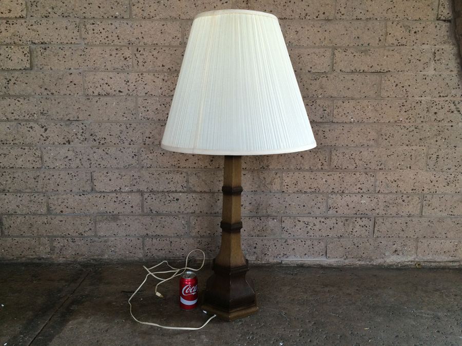 Mid-Century Metal Lamp with Shade [Photo 1]