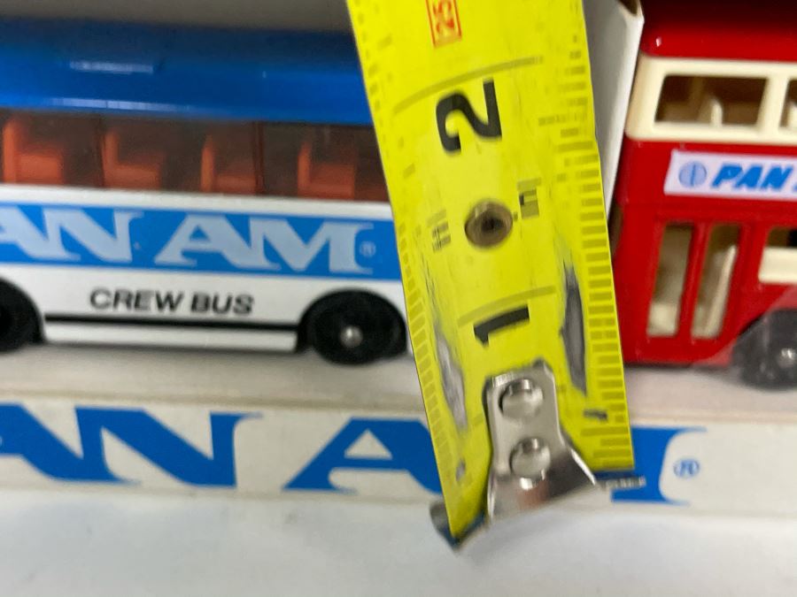 Vintage New Old Stock PAN AM Diecast Bus Set LLedo London England [Photo 10]