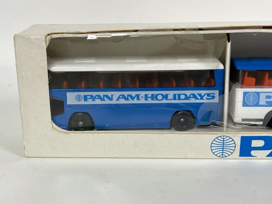Vintage New Old Stock PAN AM Diecast Bus Set LLedo London England [Photo 5]