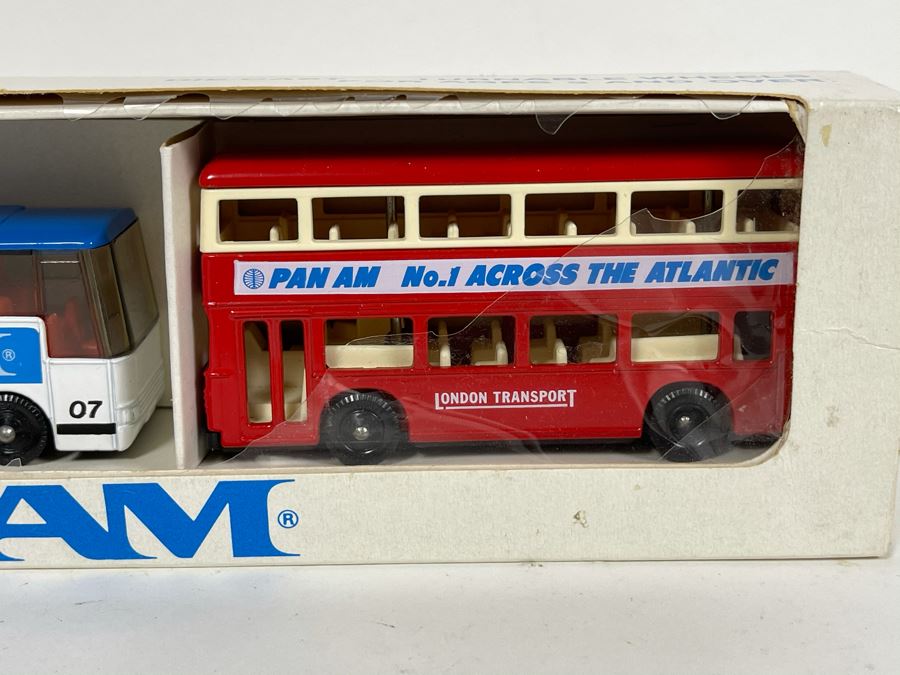Vintage New Old Stock PAN AM Diecast Bus Set LLedo London England [Photo 4]