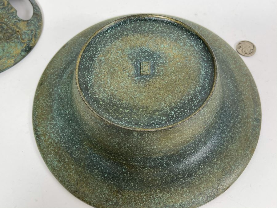 Contemporary Asian Incense Burner Brass Bronze 9W [Photo 2]