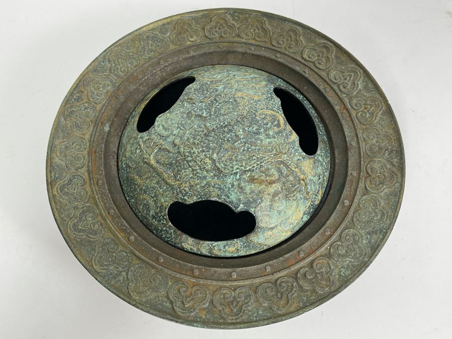 Contemporary Asian Incense Burner Brass Bronze 9W [Photo 3]