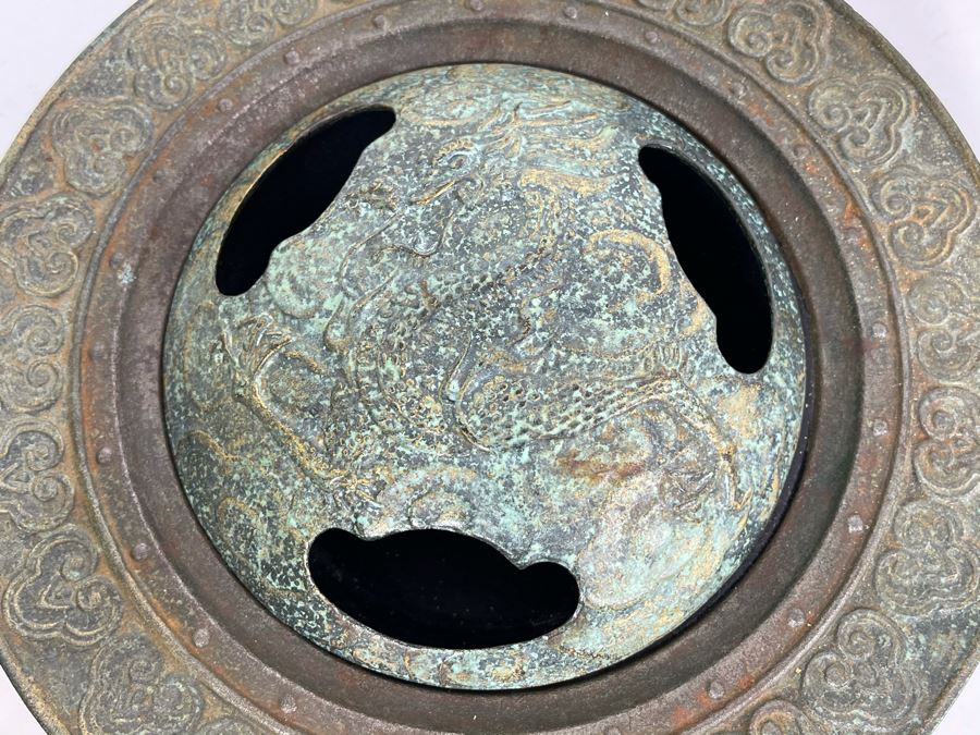 Contemporary Asian Incense Burner Brass Bronze 9W [Photo 4]