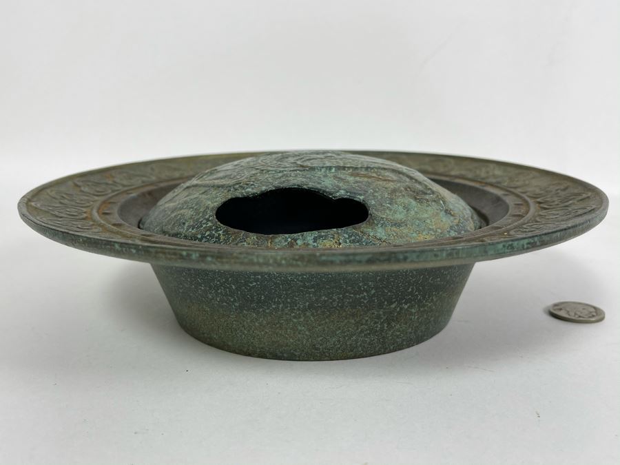 Contemporary Asian Incense Burner Brass Bronze 9W [Photo 5]