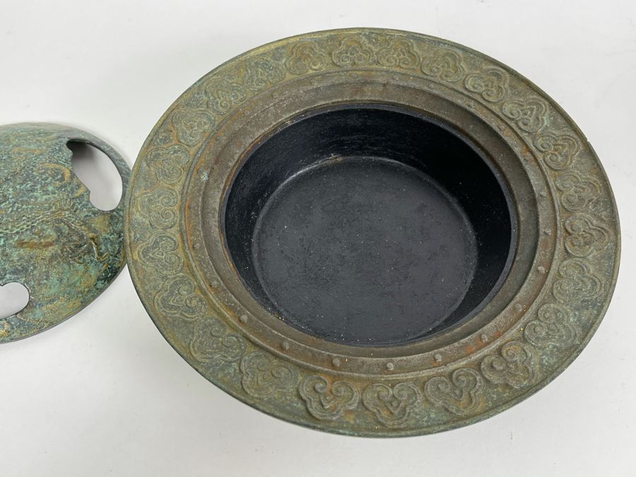 Contemporary Asian Incense Burner Brass Bronze 9W [Photo 6]