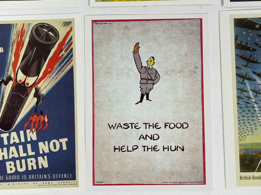 Set Of Eight New Postcards Featuring WWII Posters From The Imperial War Museum In England Plus Reprint Pamphlet Of 'Over There. Instructions FOr American Servicemen In Britain, 1942' [Photo 8]