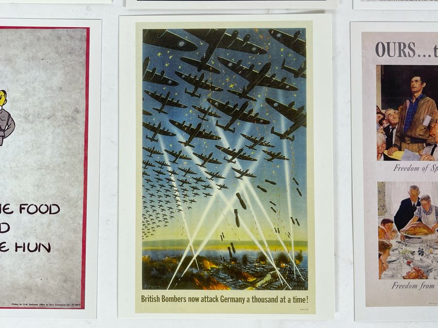 Set Of Eight New Postcards Featuring WWII Posters From The Imperial War Museum In England Plus Reprint Pamphlet Of 'Over There. Instructions FOr American Servicemen In Britain, 1942' [Photo 11]