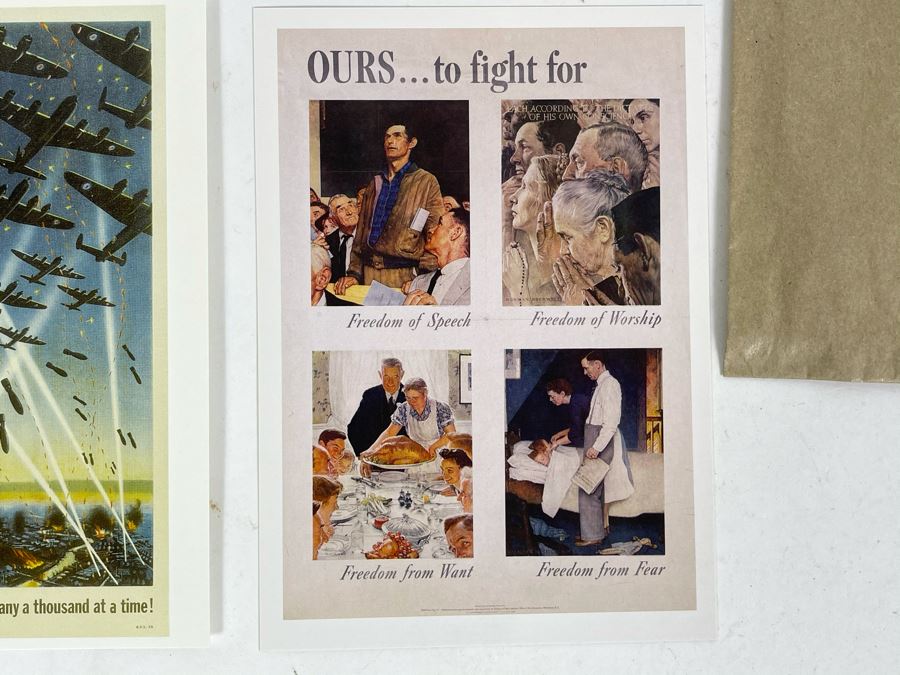 Set Of Eight New Postcards Featuring WWII Posters From The Imperial War Museum In England Plus Reprint Pamphlet Of 'Over There. Instructions FOr American Servicemen In Britain, 1942' [Photo 12]