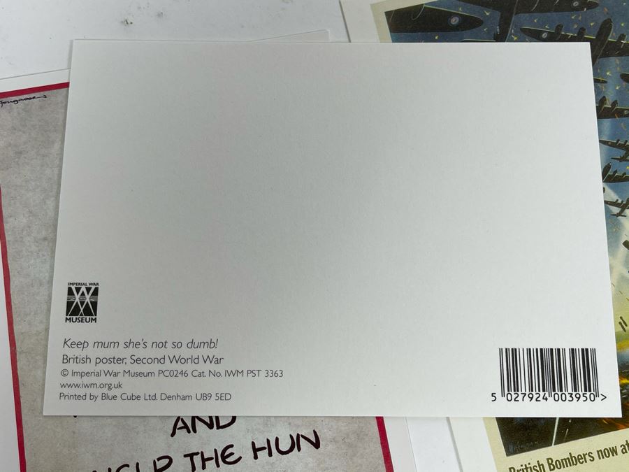 Set Of Eight New Postcards Featuring WWII Posters From The Imperial War Museum In England Plus Reprint Pamphlet Of 'Over There. Instructions FOr American Servicemen In Britain, 1942' [Photo 15]