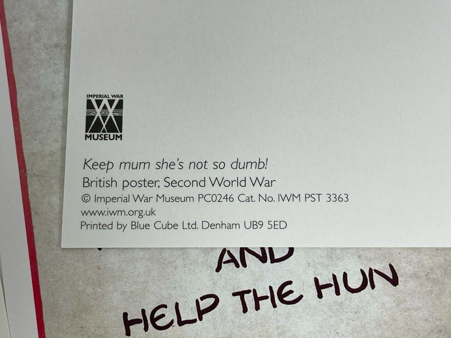 Set Of Eight New Postcards Featuring WWII Posters From The Imperial War Museum In England Plus Reprint Pamphlet Of 'Over There. Instructions FOr American Servicemen In Britain, 1942' [Photo 16]