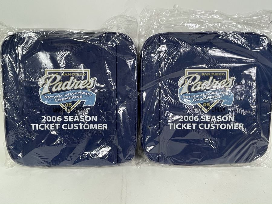 Pair Of New 2006 Season San Diego Padres Stadium Seat Cushions [Photo 4]