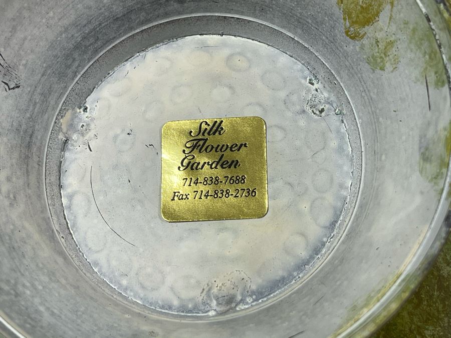 Silk Orchid Floral Arrangment With Metal Vase 16W X 16H [Photo 5]