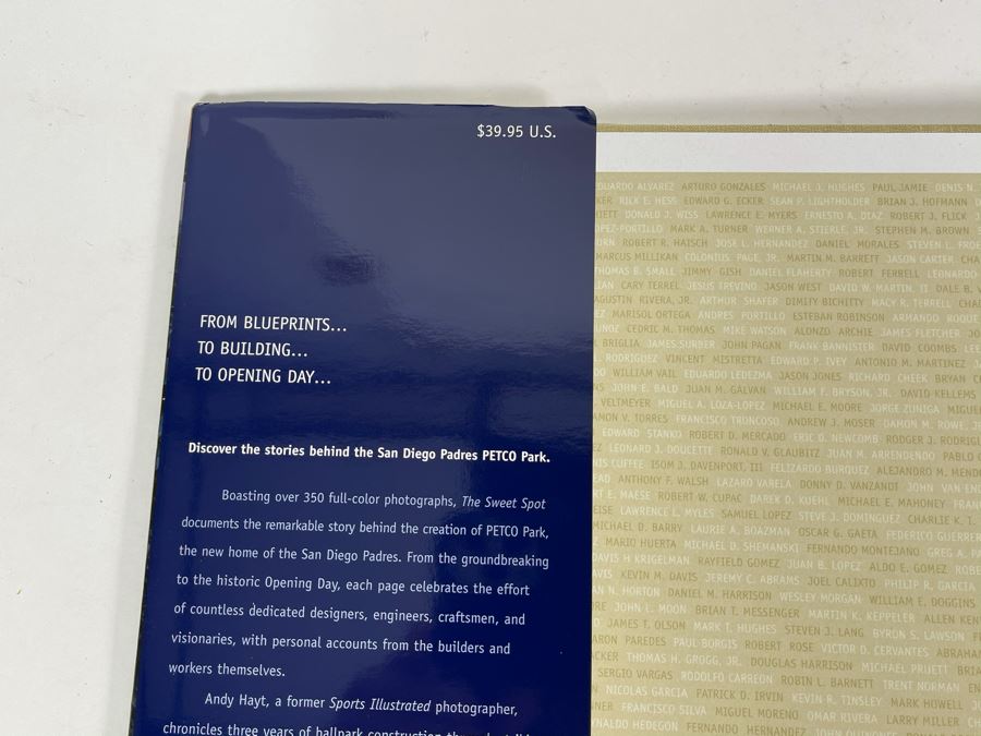 First Edition Book The Sweet Spot: The Story Of The San Diego Padres Petco Park [Photo 3]