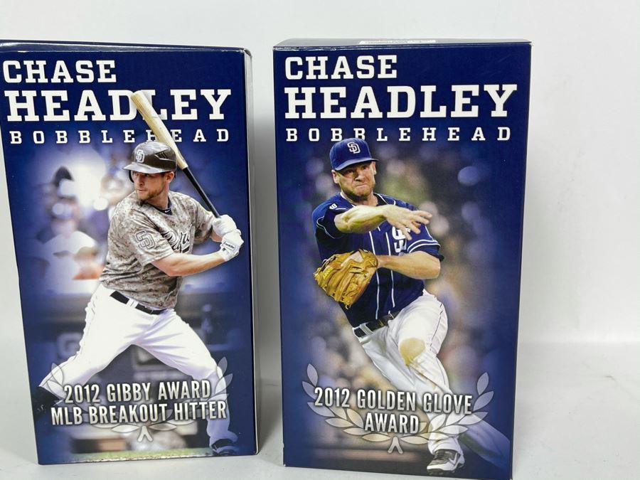 Pair Of Vintage 2013 New Old Stock Chase Headley San Diego Padres Bobbleheads [Photo 7]