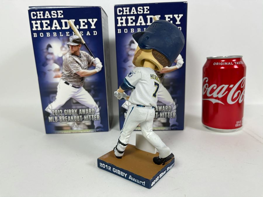 Pair Of Vintage 2013 New Old Stock Chase Headley San Diego Padres Bobbleheads [Photo 4]
