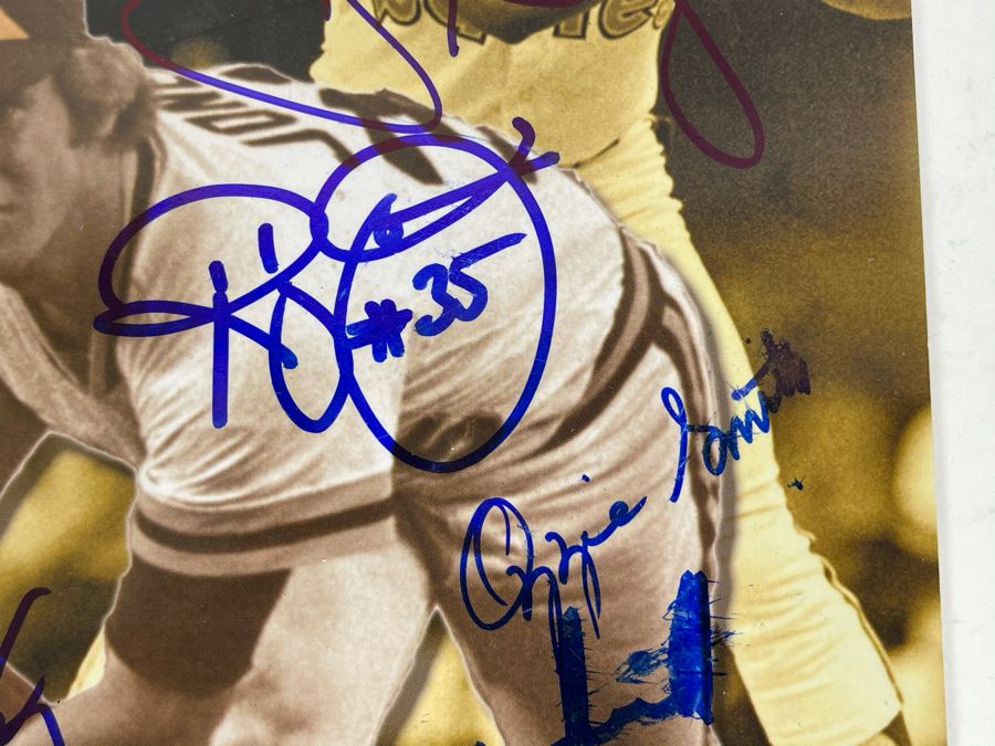 Hand Signed Autographs By: Tony Gwynn, Randy Jones, Ozzie Smith, Dave Winfield, Steve Garvey, Dave Draveky And Bip Roberts - Keepers Of The Faith - History Of The Madres Book [Photo 5]