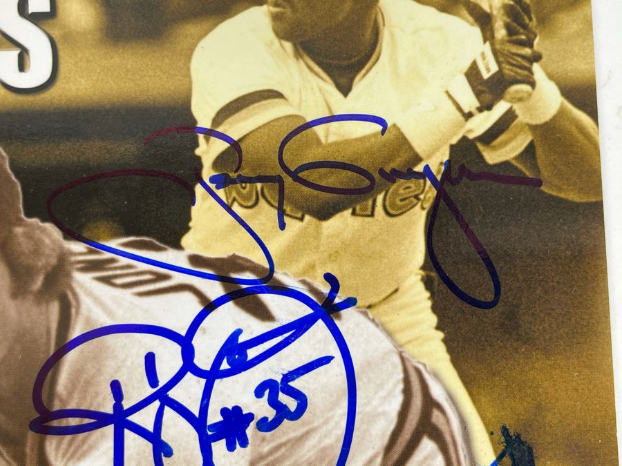 Hand Signed Autographs By: Tony Gwynn, Randy Jones, Ozzie Smith, Dave Winfield, Steve Garvey, Dave Draveky And Bip Roberts - Keepers Of The Faith - History Of The Madres Book [Photo 4]