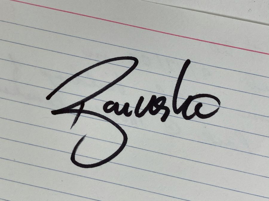 Ryan Klesko #30 San Diego Padres Autograph On 5 X 3 Index Card Signed 2005 [Photo 2]