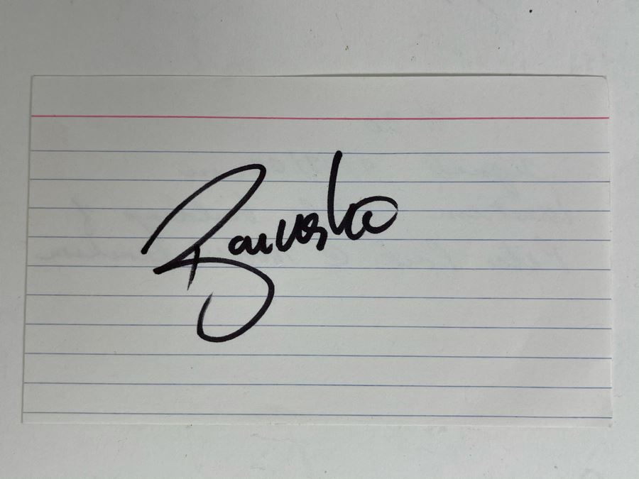 Ryan Klesko #30 San Diego Padres Autograph On 5 X 3 Index Card Signed 2005