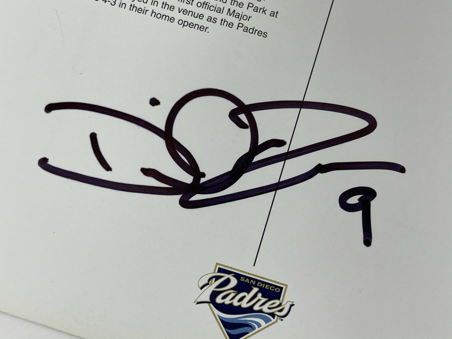 David Ross #9 San Diego Padres Autograph Catcher / Current Manager Of Chicago Cubs 6 X 4 [Photo 3]
