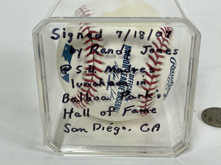 Randy Jones Autograph Hall Of Fame San Diego Padres Signed Baseball [Photo 5]