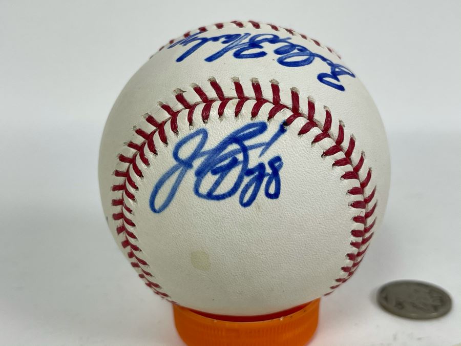Signed San Diego Padres Baseball: Autographs Of Josh Bard, Bud Black, Kevin Towers, Heath Bell, Chase Headley, Nick Hundley [Photo 7]