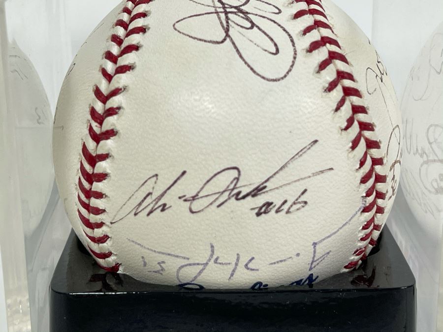Signed San Diego Padres Baseball: Autographs Of Trevor Hoffman, Jake Peavy, Ryan Klesko, Mark Loretta, Jerry Coleman, Khalil Greene, Bruch Bochy And More - See Details [Photo 5]