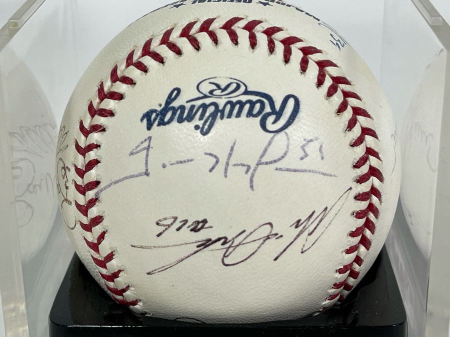 Signed San Diego Padres Baseball: Autographs Of Trevor Hoffman, Jake Peavy, Ryan Klesko, Mark Loretta, Jerry Coleman, Khalil Greene, Bruch Bochy And More - See Details [Photo 6]
