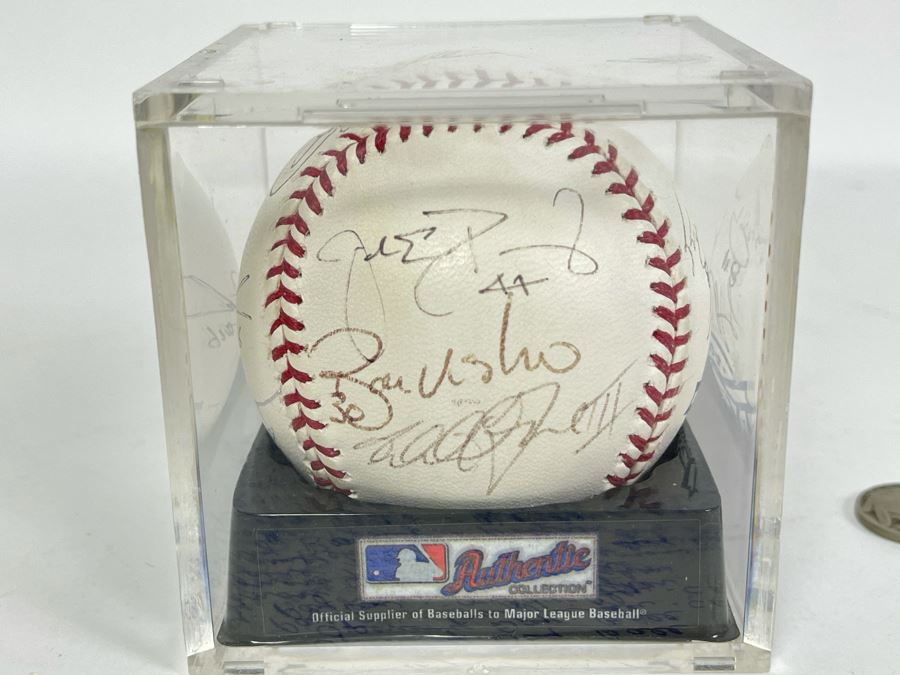 Signed San Diego Padres Baseball: Autographs Of Trevor Hoffman, Jake Peavy, Ryan Klesko, Mark Loretta, Jerry Coleman, Khalil Greene, Bruch Bochy And More - See Details [Photo 3]