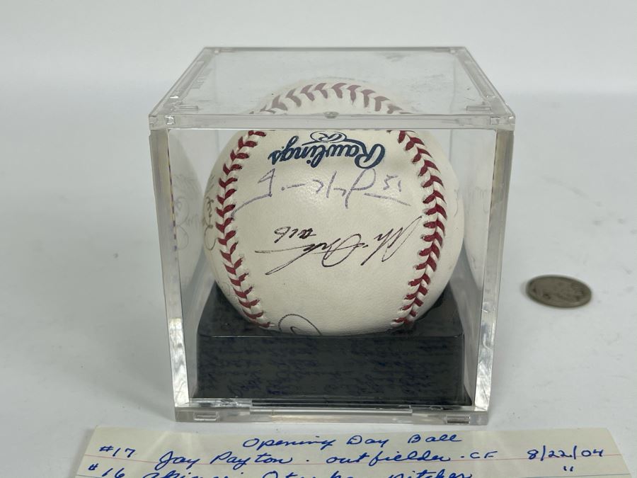 Signed San Diego Padres Baseball: Autographs Of Trevor Hoffman, Jake Peavy, Ryan Klesko, Mark Loretta, Jerry Coleman, Khalil Greene, Bruch Bochy And More - See Details [Photo 14]