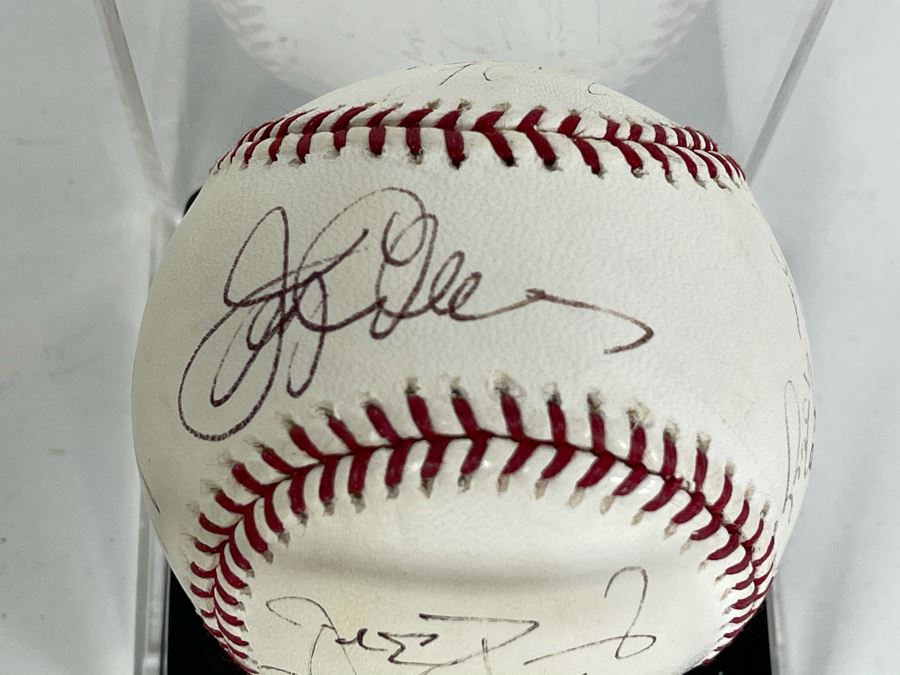Signed San Diego Padres Baseball: Autographs Of Trevor Hoffman, Jake Peavy, Ryan Klesko, Mark Loretta, Jerry Coleman, Khalil Greene, Bruch Bochy And More - See Details [Photo 4]