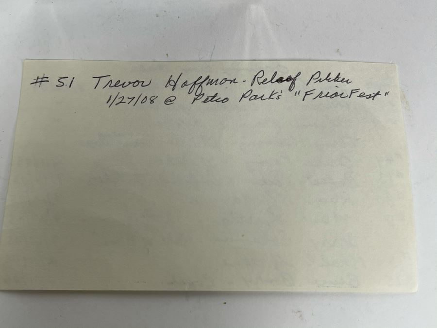 Signed San Diego Padres Baseball: Autographs Of Trevor Hoffman, Jake Peavy, Ryan Klesko, Mark Loretta, Jerry Coleman, Khalil Greene, Bruch Bochy And More - See Details [Photo 17]