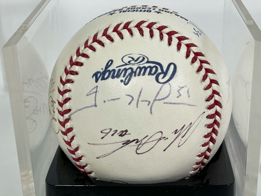 Signed San Diego Padres Baseball: Autographs Of Trevor Hoffman, Jake Peavy, Ryan Klesko, Mark Loretta, Jerry Coleman, Khalil Greene, Bruch Bochy And More - See Details [Photo 7]