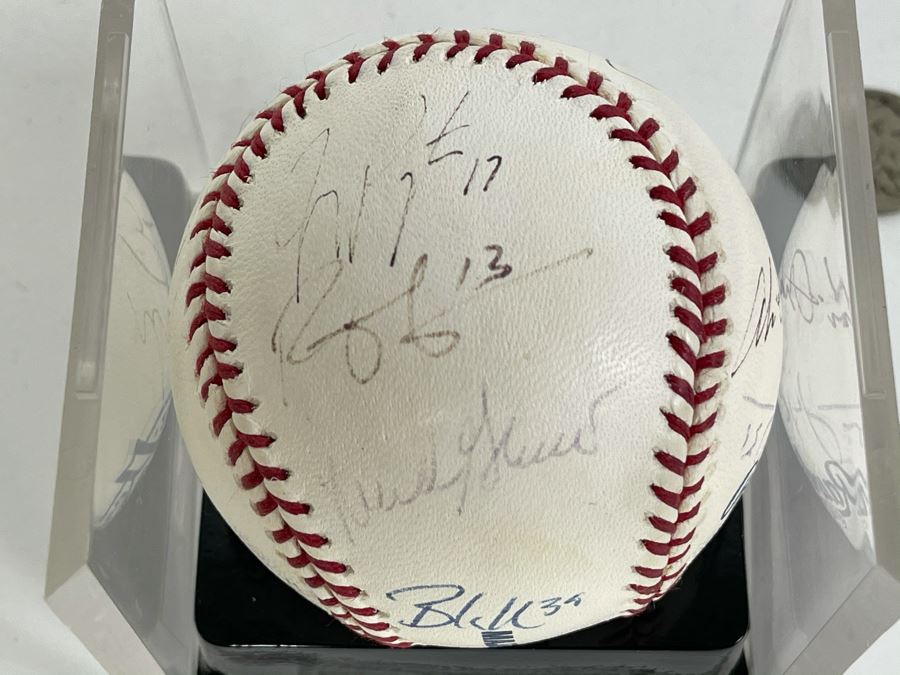 Signed San Diego Padres Baseball: Autographs Of Trevor Hoffman, Jake Peavy, Ryan Klesko, Mark Loretta, Jerry Coleman, Khalil Greene, Bruch Bochy And More - See Details [Photo 10]