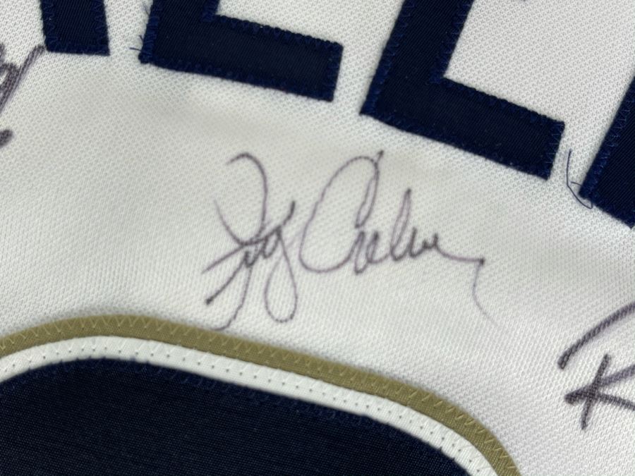 Khalil Greene San Diego Padres Baseball Jersey: Signed Autographs From Jake Peavy, Ryan Klesko, Dave Roberts, Chris Young, Brian Sweeney, Adrian Gonzales, Bud Black And More - See Details [Photo 17]